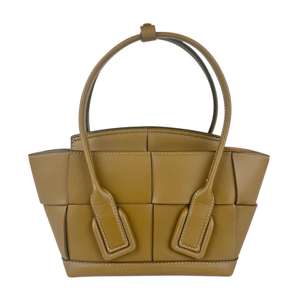 Bottega Veneta Arco Leather Shoulder Bag Brown